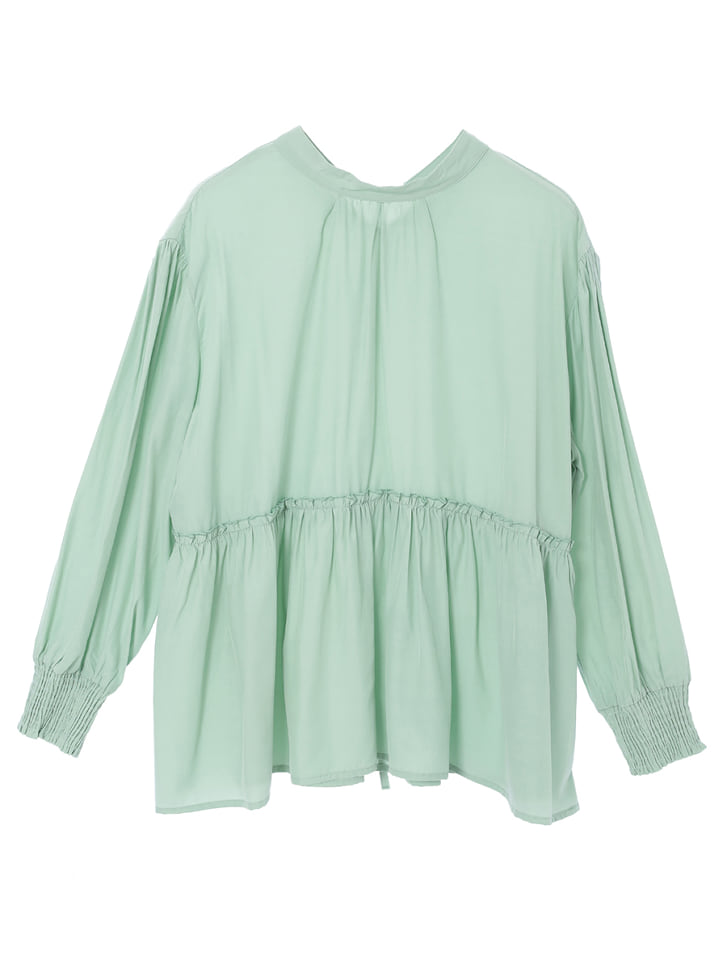continuer de NICE CLAUP/バンドカラーチュニックブラウス｜NICE
