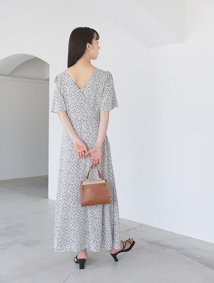 fifth 小花柄カシュクールロングワンピース | 人気レディース fifth 小花柄カシュクールロングワンピース | 人気レディース