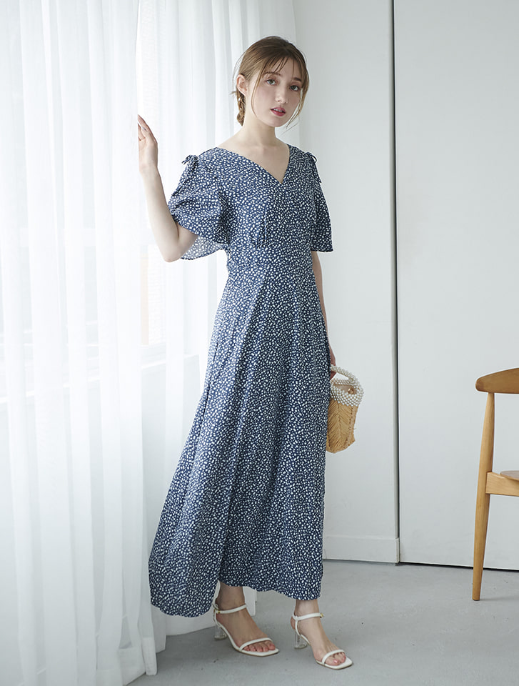 fifth 小花柄カシュクールロングワンピース | 人気レディース fifth 小花柄カシュクールロングワンピース | 人気レディース