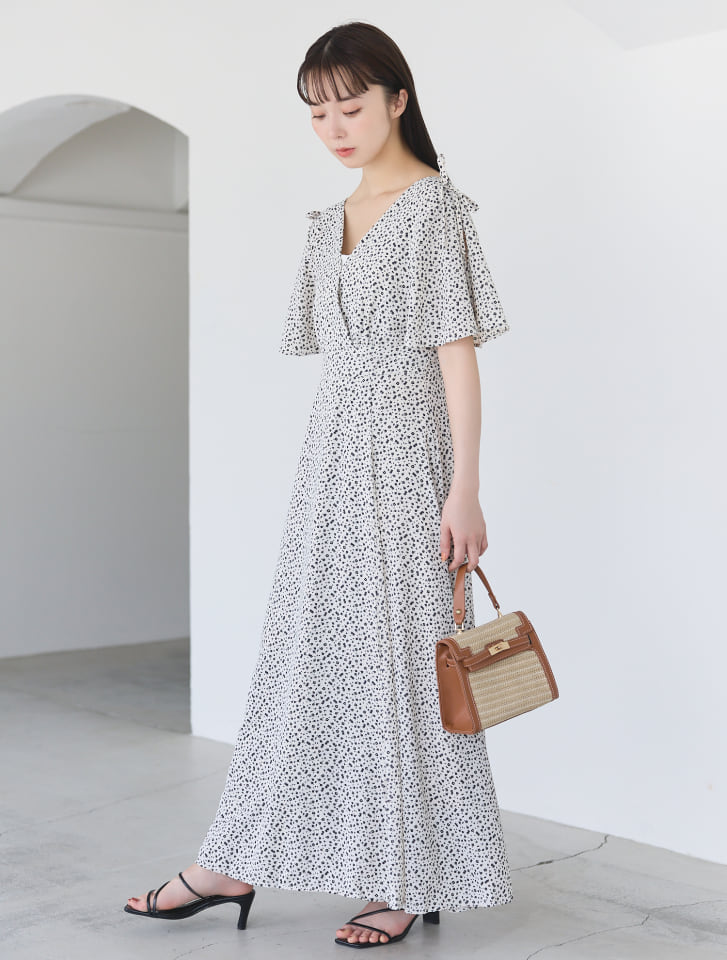 fifth 小花柄カシュクールロングワンピース | 人気レディース fifth 小花柄カシュクールロングワンピース | 人気レディース