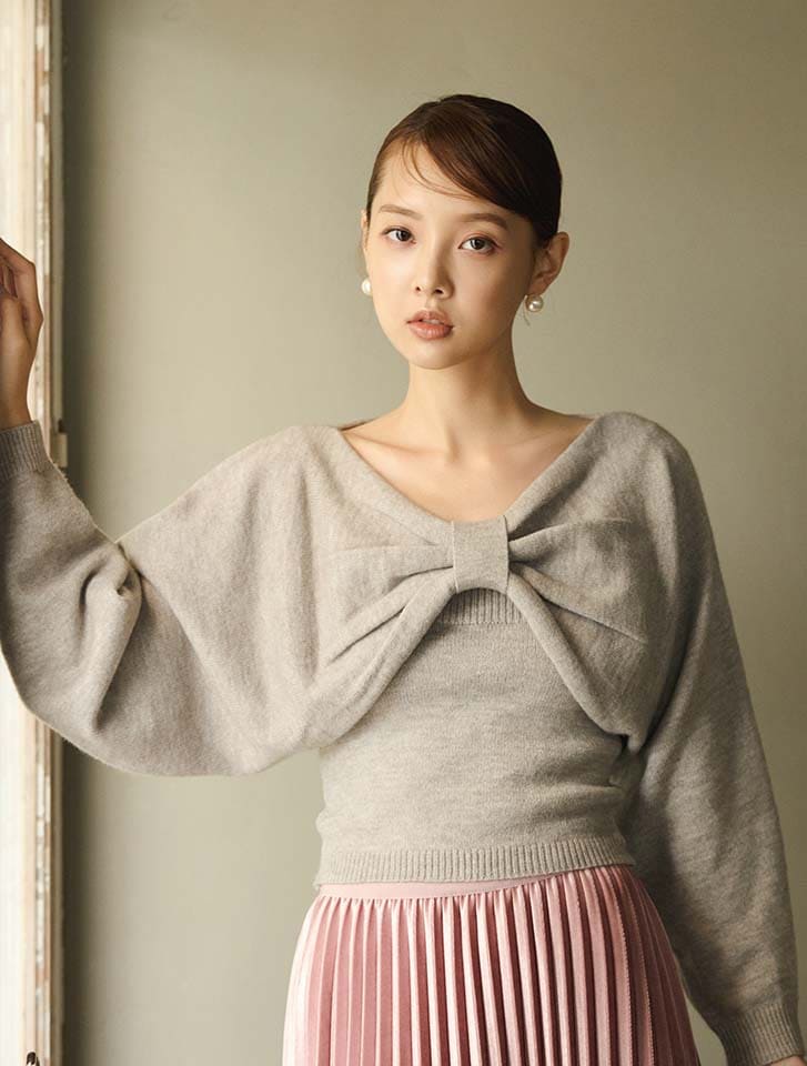 人気の贈り物が大集合 fifth リボンニットアンサンブル | 人気レディースファッション 犬服・アクセサリー