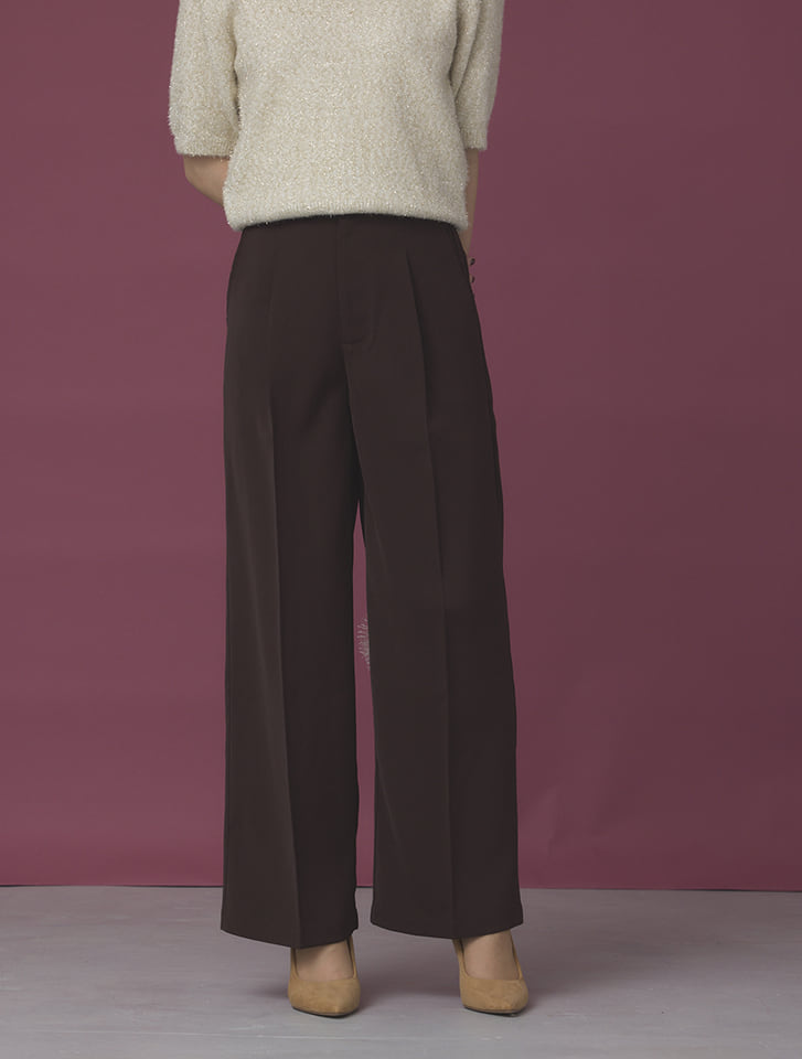 ワンタックワイドパンツ