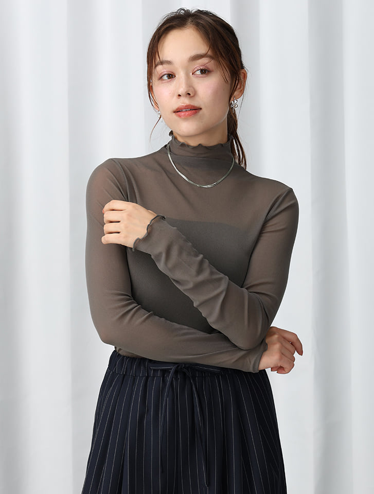 Deuxieme Classe SHEERRINGハイネックプルオーバー fifth シアーハイネックプルオーバー | 人気レディース