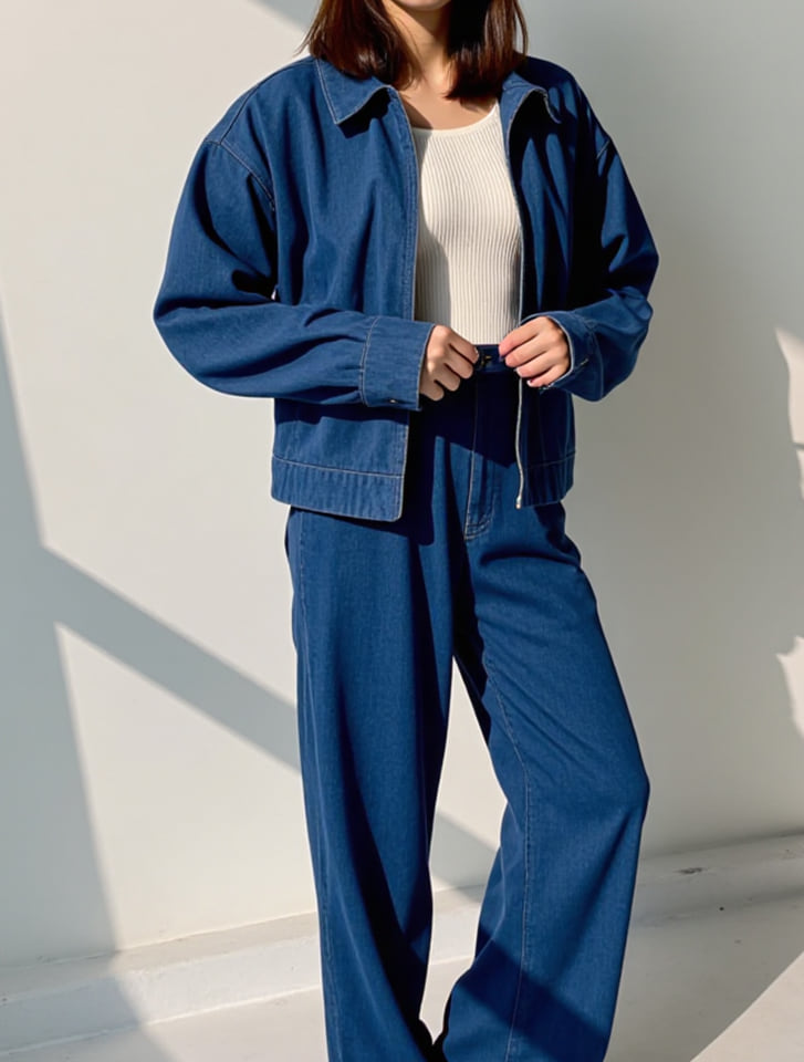 fifth デニムジッパージャケット | 人気レディースファッション通販