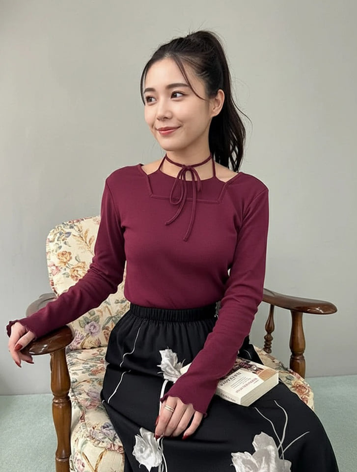 fifth チョーカー風リブトップス | 人気レディースファッション通販