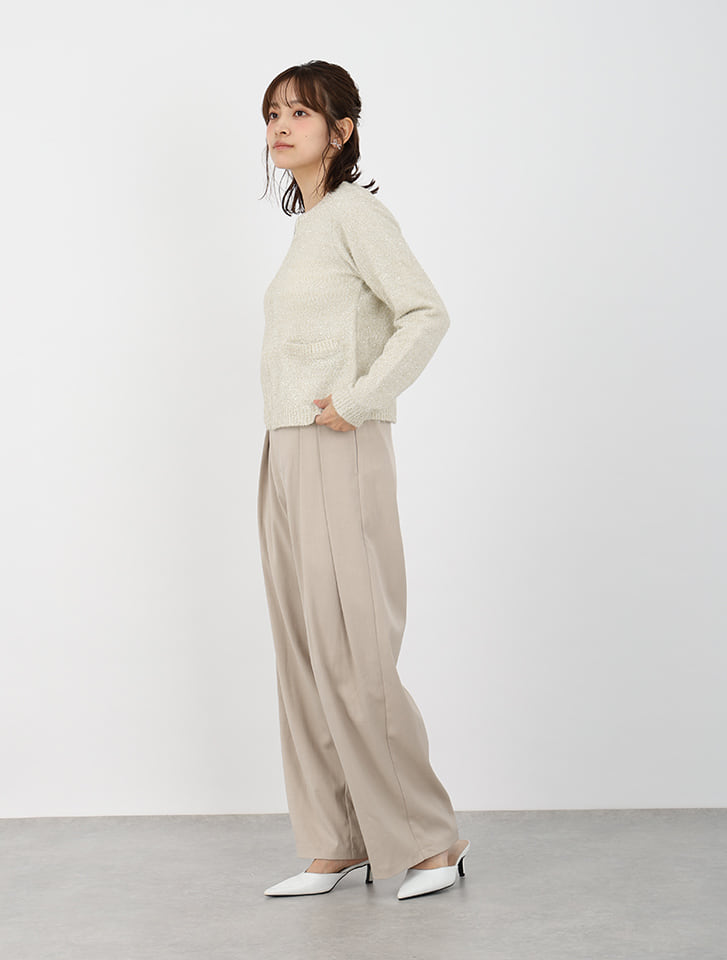 美品✨️ファビアナフィリッピ ルーチェ ラメ装飾カーディガン 大きいサイズ 42 美品✨️ファビアナフィリッピ ルーチェ ラメ装飾カーディガン