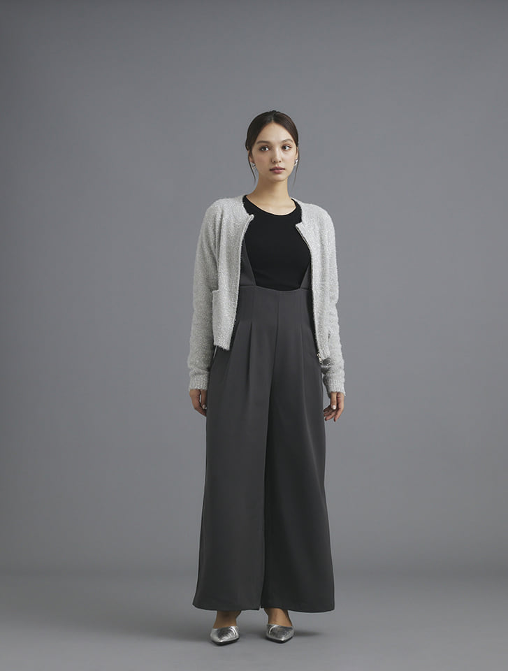 fifth ラメフェザージップカーディガン | 人気レディース