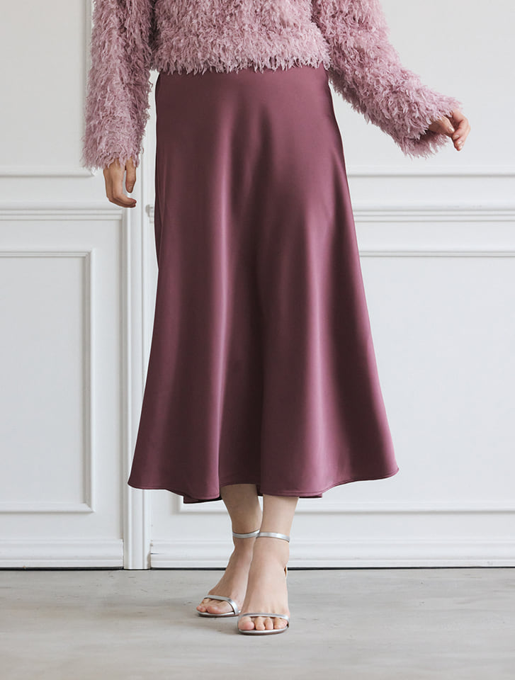 cachec マーメイドラインサテンスカート CACHEC マーメイドライン