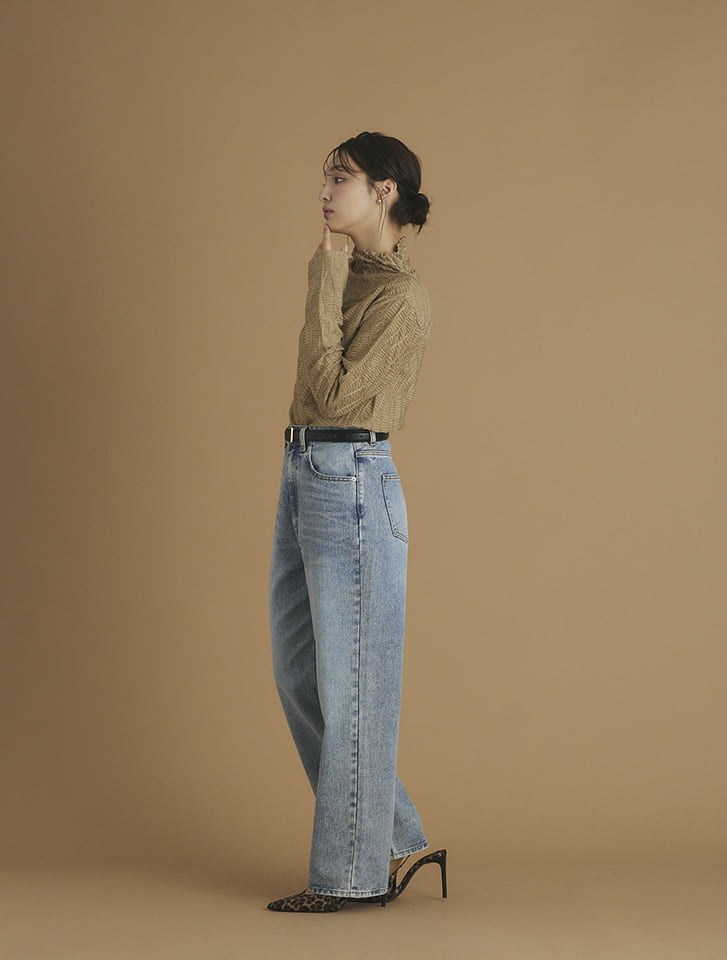 fifth ジャカードハイネックトップス | 人気レディースファッション