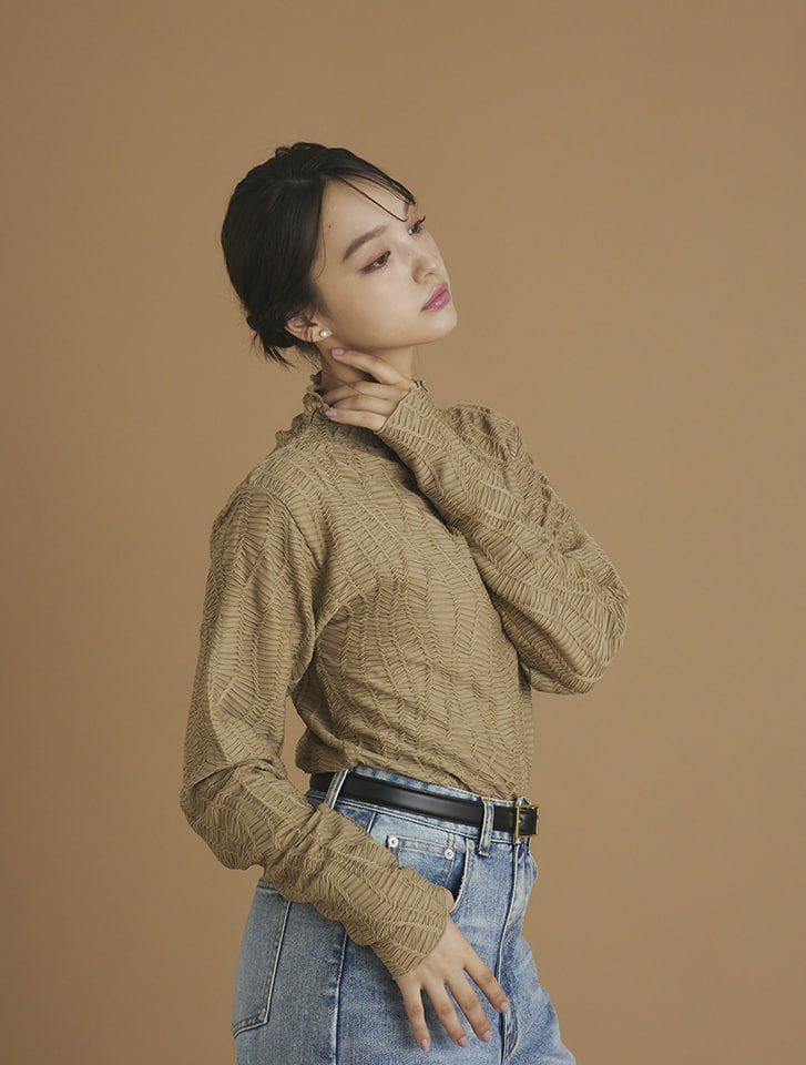 fifth ジャカードハイネックトップス | 人気レディースファッション