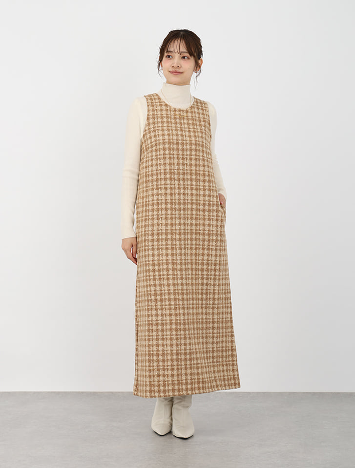 ADORE オンブレーチェック ジャンパースカート ADORE オンブレーチェック ジャンパースカート
