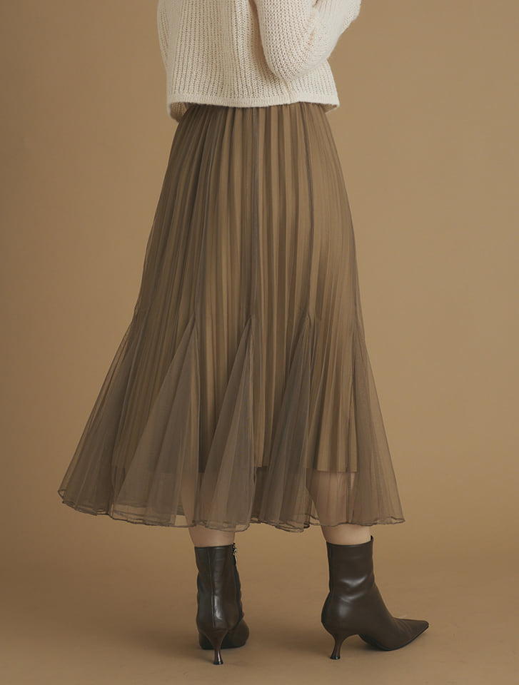 チュールスカート プリーツスカート Banner Barret