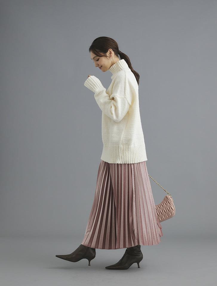 fifth ベロアライクプリーツスカート | 人気レディースファッション  