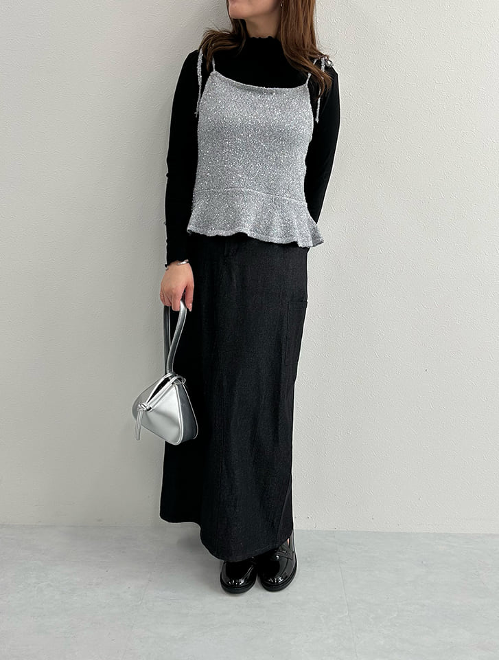 フィフス（fifth）/プルオーバーセットラメニットキャミ fifth プルオーバーセットラメニットキャミ | 人気レディース