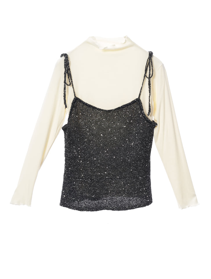 fifth プルオーバーセットラメニットキャミ | 人気レディース