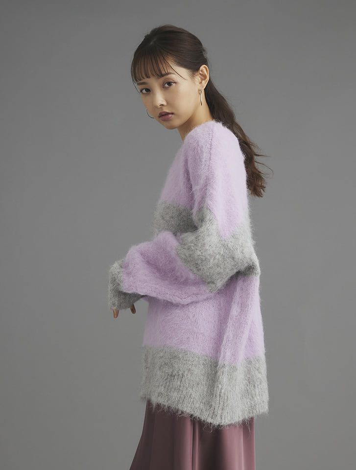 fifth アルパカタッチボーダーニット | 人気レディース