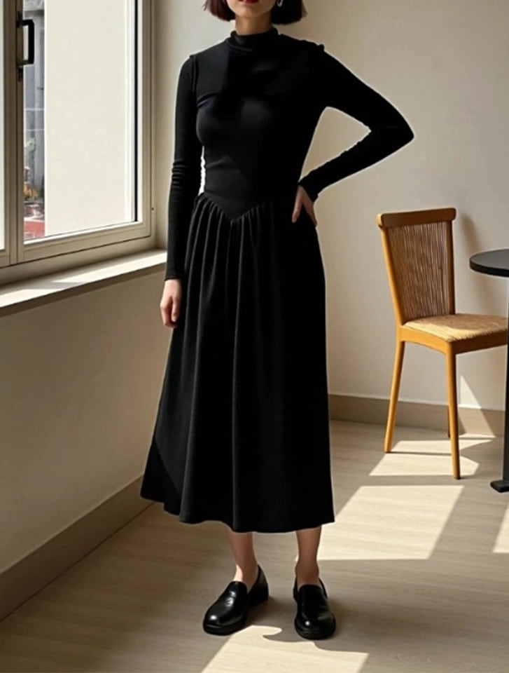 fifth ハイネックリブニットワンピース | 人気レディースファッション