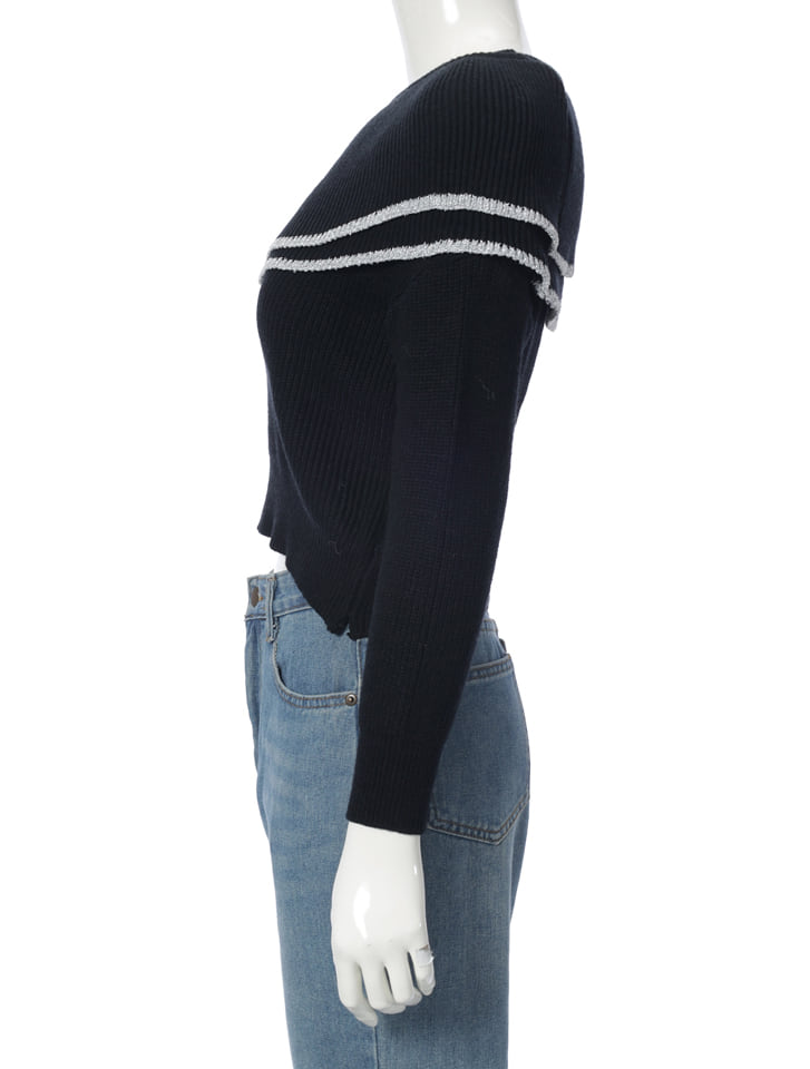 fifth ケープ配色ニットプルオーバー | 人気レディースファッション