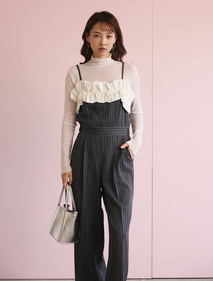 新品　hellam　へラム　チュールフリルドッキングキャミオールインワン ツイストキャミオールインワン – Maison de Lyla