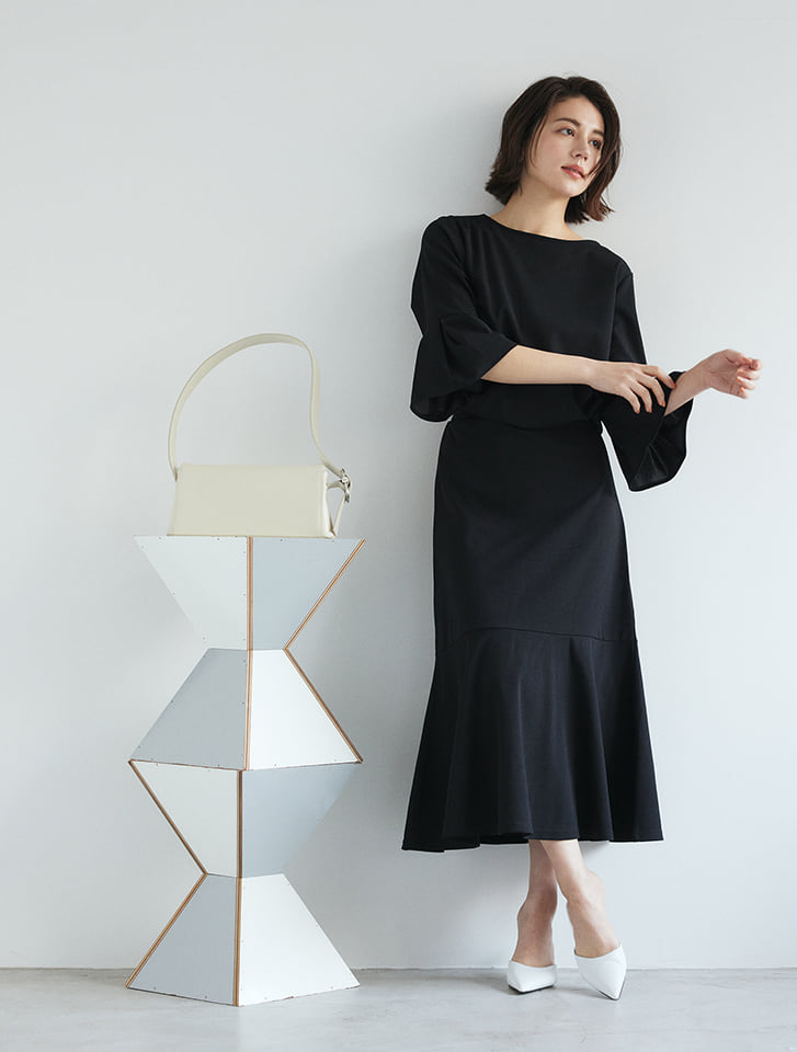 グレー マーメイドスカートサイズS fifth 【SET UP対応】裾切替マーメイドスカート | 人気