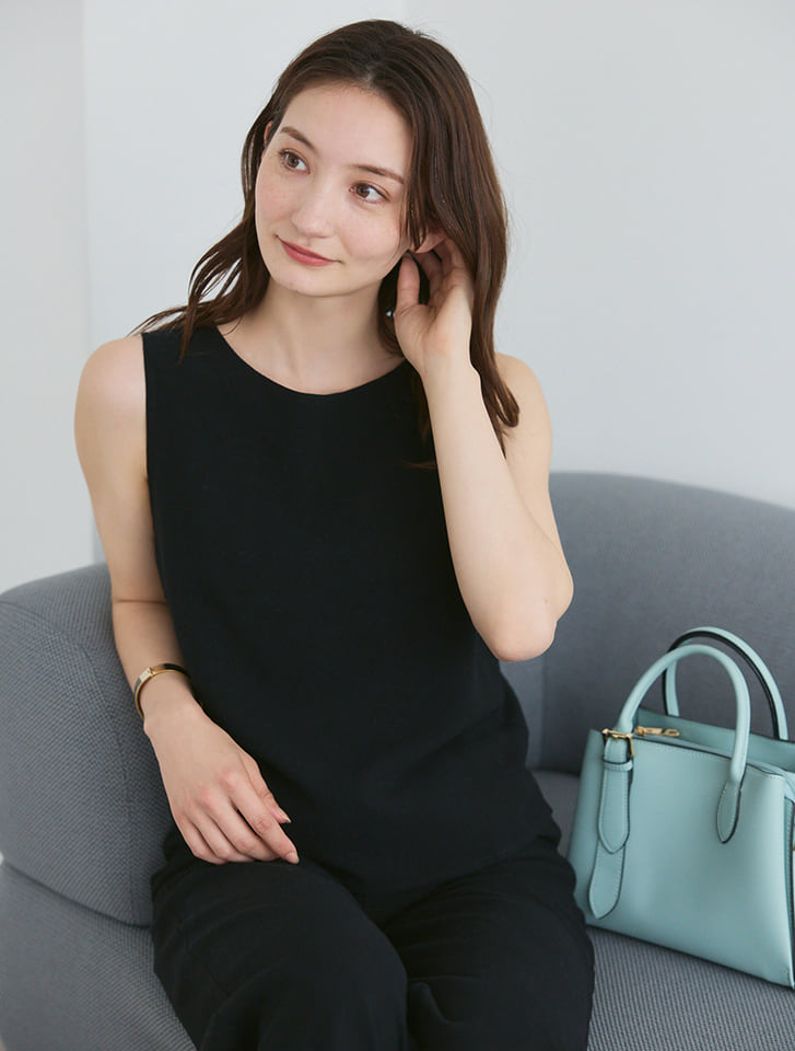 fifth 【SET UP対応】ナチュラルリネンスリーブレストップス fifth 【SET UP対応】ナチュラルリネンスリーブレストップス