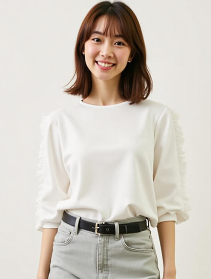 【fifth/フィフス】ショルダーレースデザインプルオーバー 【fifth/フィフス】ショルダーレースデザインプルオーバー