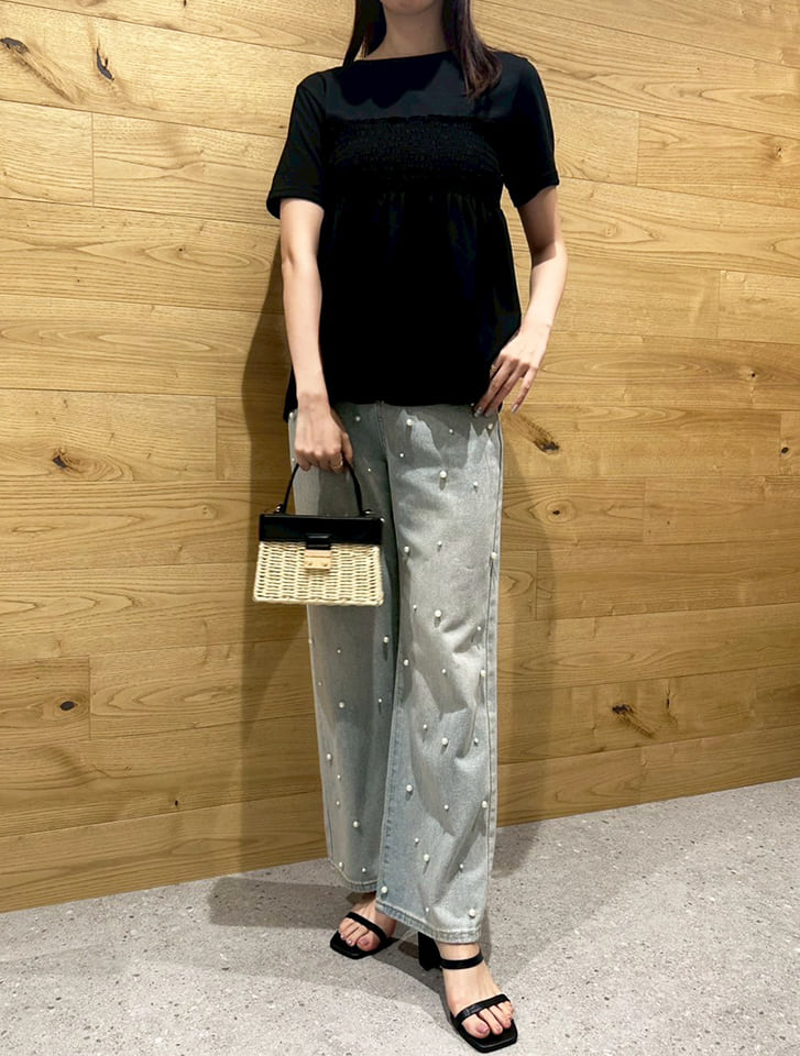 再入荷】ラフィア マルシェ カゴバッグ 黒 S – kuros.style