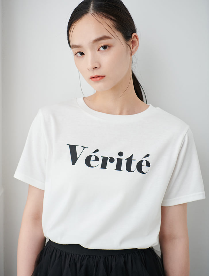 カラーロゴプリントTシャツ