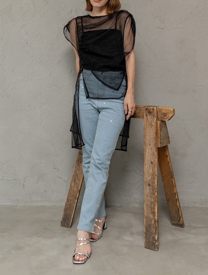 fifth スタッズ付デニム | 人気レディースファッション通販 fifth store