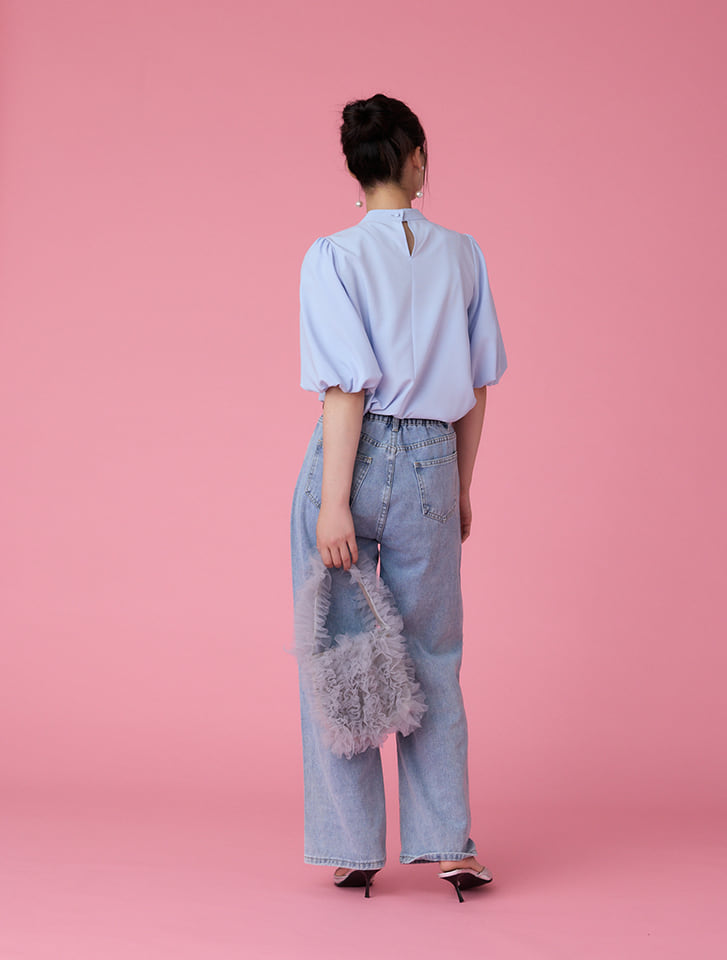 fifth リボン刺繍デニムパンツ | 人気レディースファッション