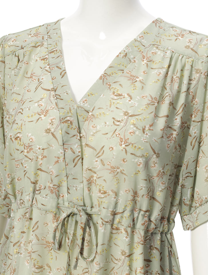 ANDREA&Co. 【AUBREY】 フラワーパフスリーブワンピース ANDREA&Co. 【AUBREY】 フラワーパフスリーブワンピース