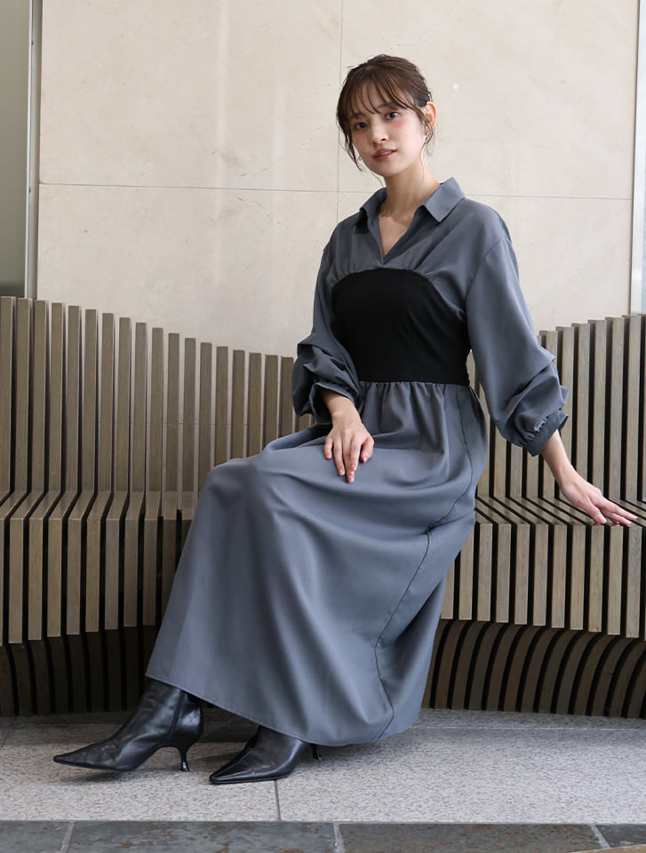 fifth 【cestmignon_mauセレクト】ビスチェドッキングワンピース