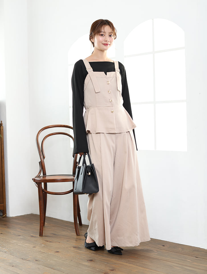 新品未使用✨エブール　スパングルチェック デザインヘムビスチェ　トップス　38 完売 24fw ebure エブール スパングルチェック デザインヘム