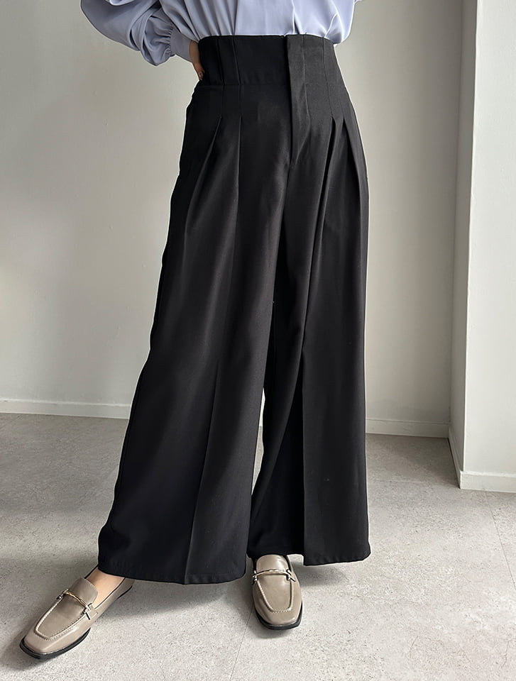 fifth 【U150～Lサイズあり】ポケット付ハイウエストスラックスパンツ