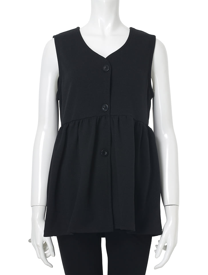 fifth 【サイズ展開あり】Vネックペプラムベスト | 人気