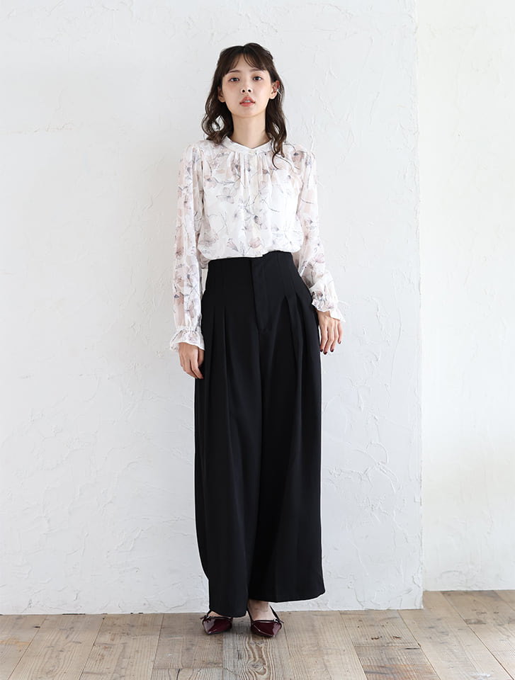 fifth 前開きジャガード花柄ブラウス | 人気レディースファッション