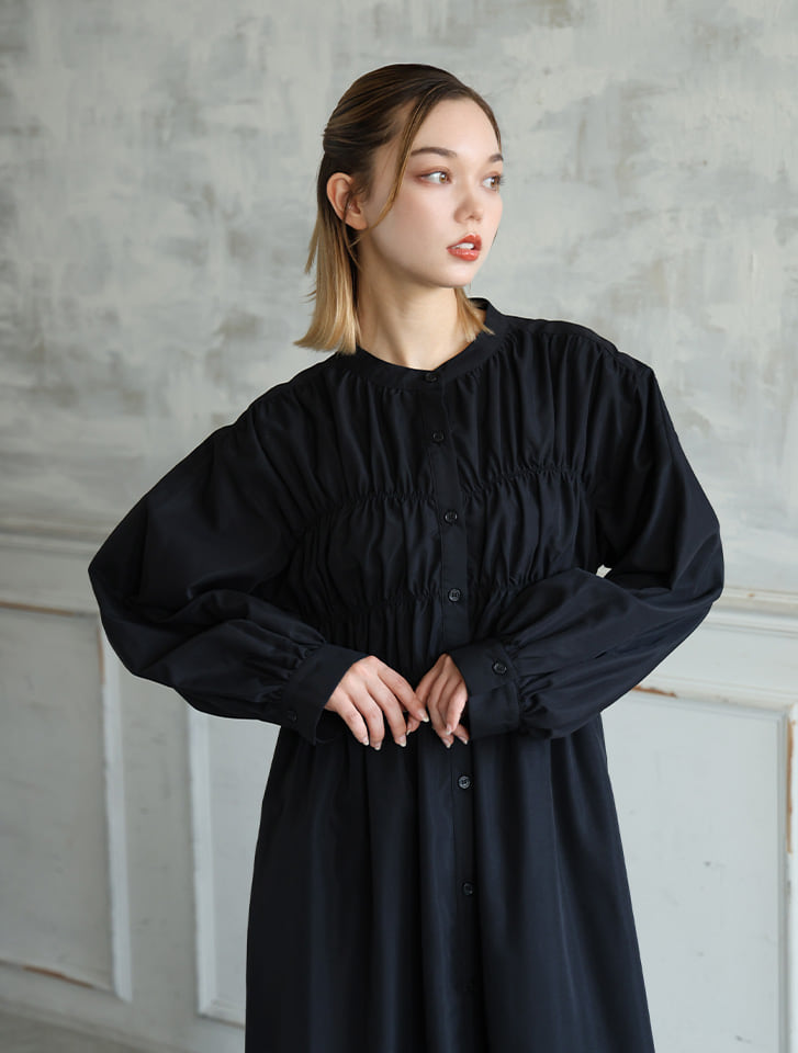 fifth 【U150サイズあり】ビスチェデザイン長袖ワンピース | 人気