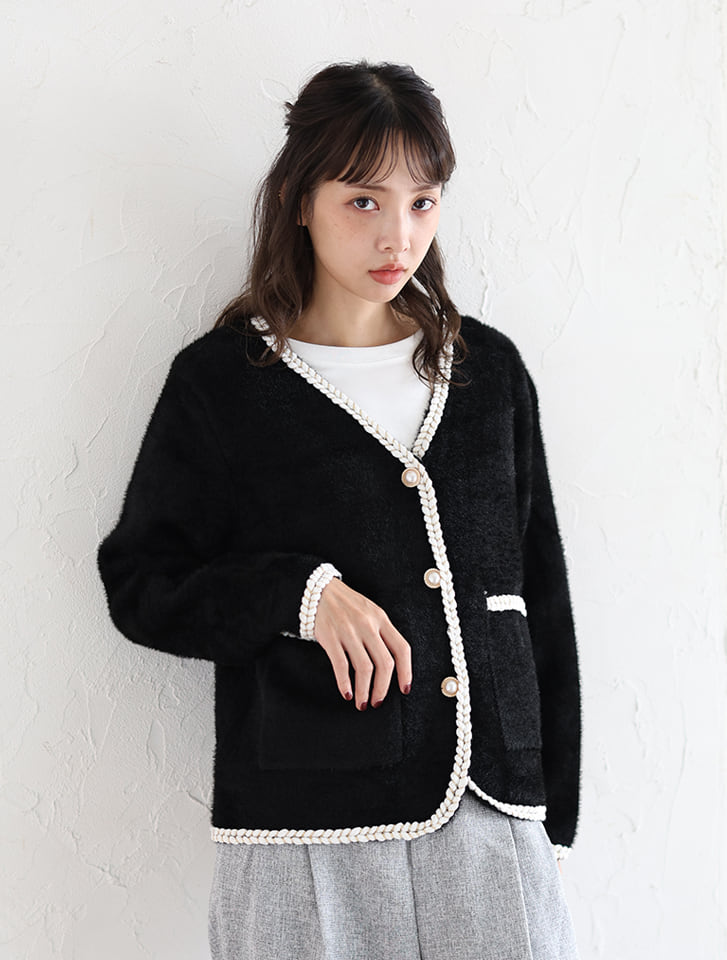 極美品　ENFOLD ボンディング ニットカーディガン　ジャケット 3053002745933196_03_4708w.jpeg