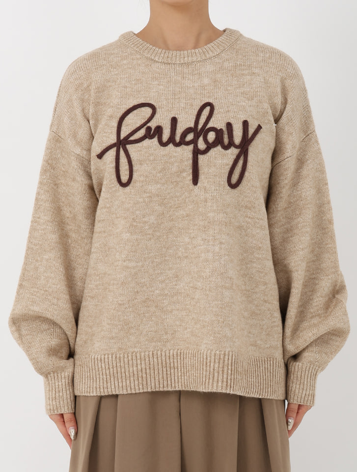 ‼️アルパカさん専用‼️￼ fifth アルパカタッチコード刺繍ニット | 人気レディース