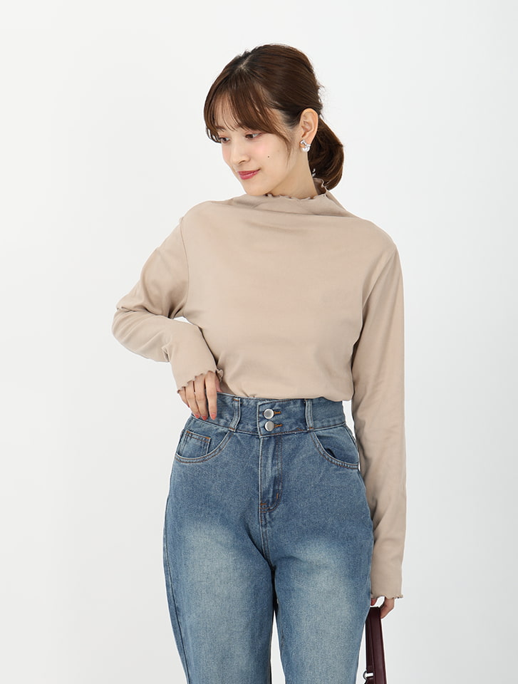 【fifth/フィフス】起毛プチハイネックロンT 【fifth/フィフス】起毛プチハイネックロンT
