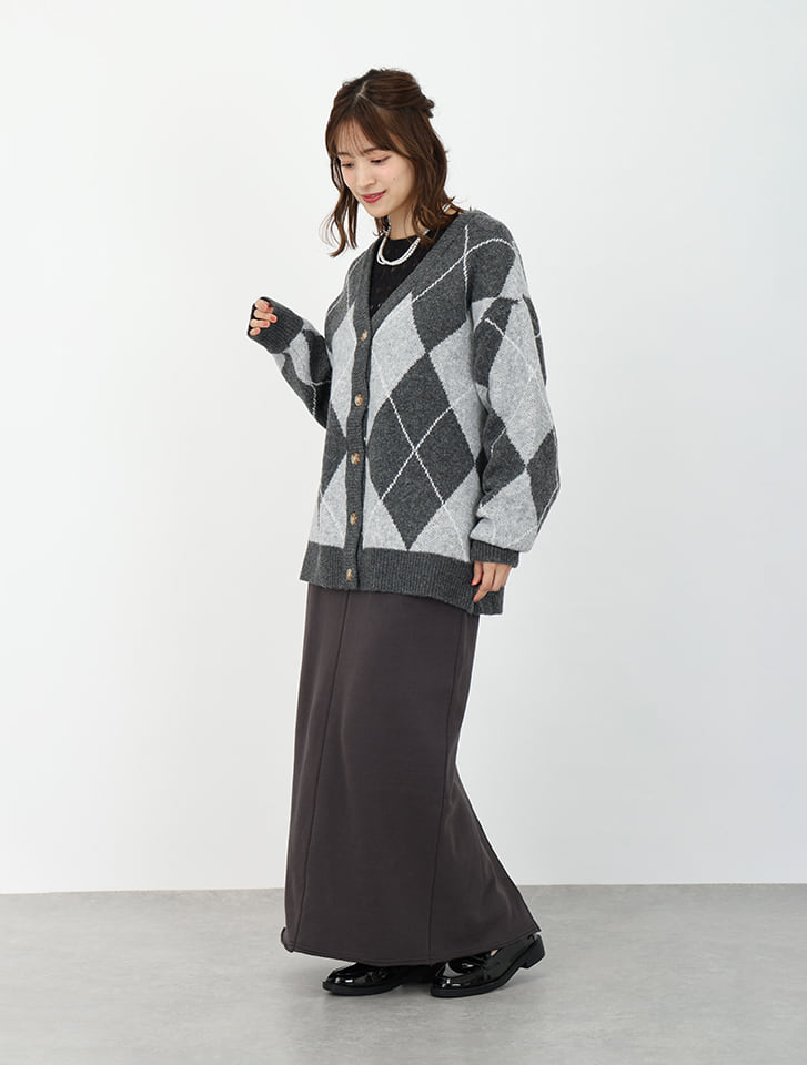 【SETUP対応】裏毛ストレートスカート