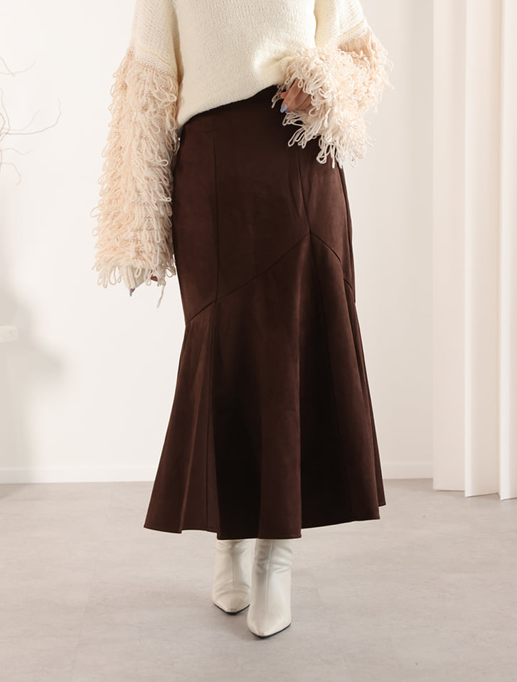 スエードポンチマーメイドスカート