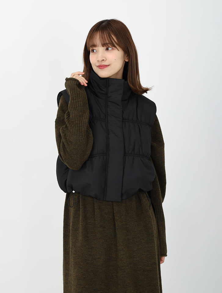 中綿ショートベスト