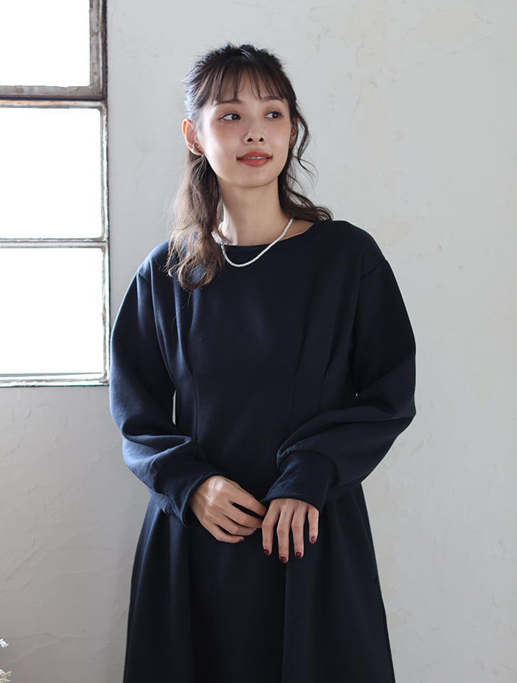 fifth 【U150サイズあり】ウエストタックワンピースサイドポケット付