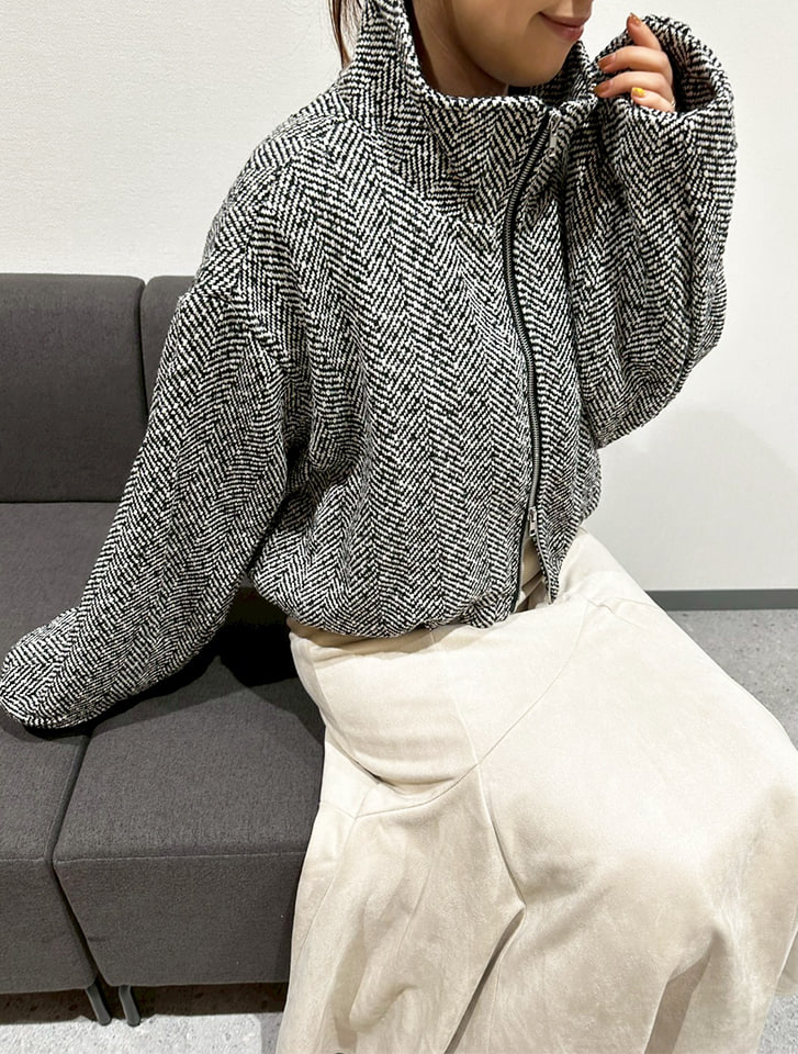 fifth ダブルジップショートブルゾン | 人気レディースファッション