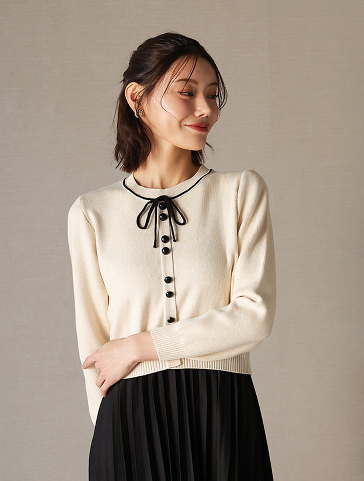 衿リボンドッキングワンピース