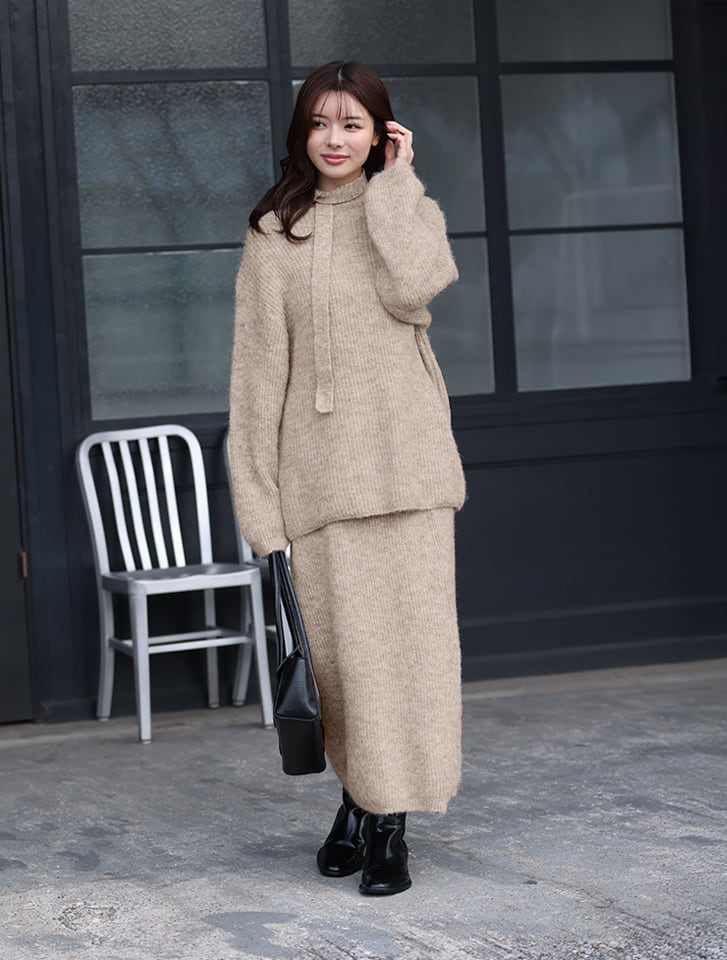 fifth 【タイ付き】ニットセットアップ | 人気レディースファッション