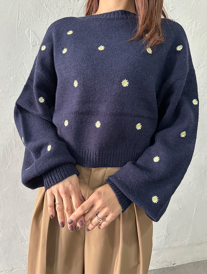 fifth フラワー刺繍ニット | 人気レディースファッション通販 fifth store