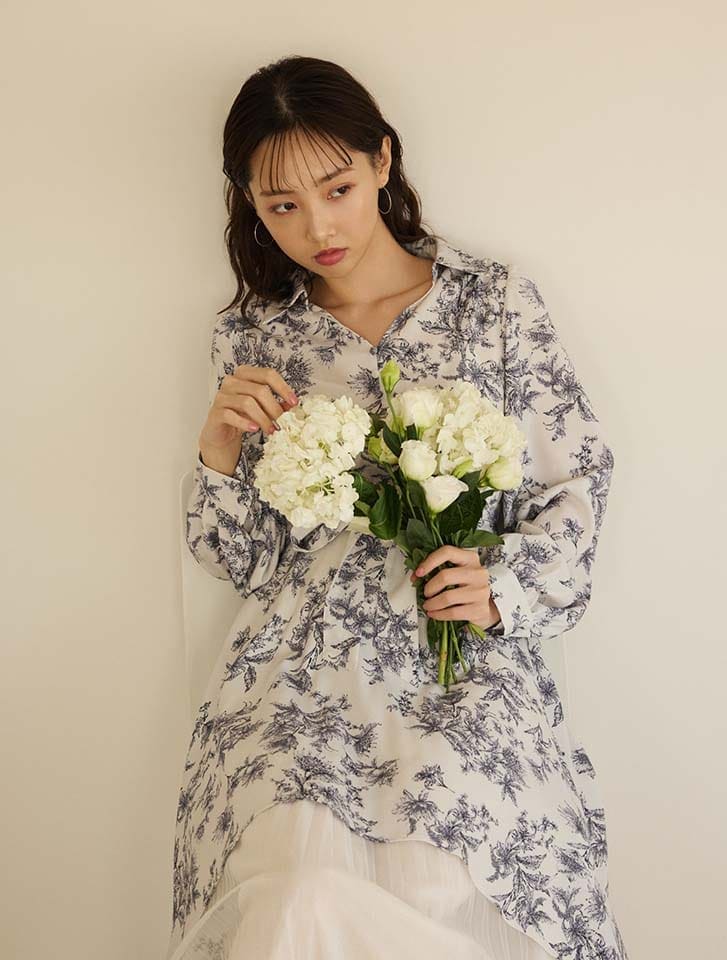 fifth アシンメトリーシャツワンピース | 人気レディースファッション