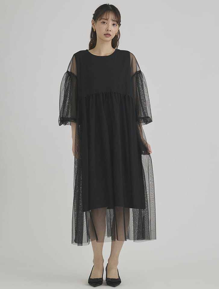 fifth チュール×ノースリーブワンピースセット | 人気レディース